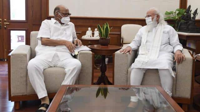 PM मोदी से मिले NCP चीफ शरद पवार, करीब 1 घंटे तक चली मुलाकात, सियासी अटकलों का बाजार फिर गर्म